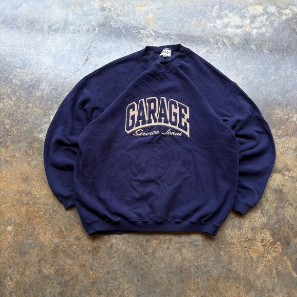 Cool Vintage 90s Garage Denim Jean Company Sweatshirt - Picture 1 of 7